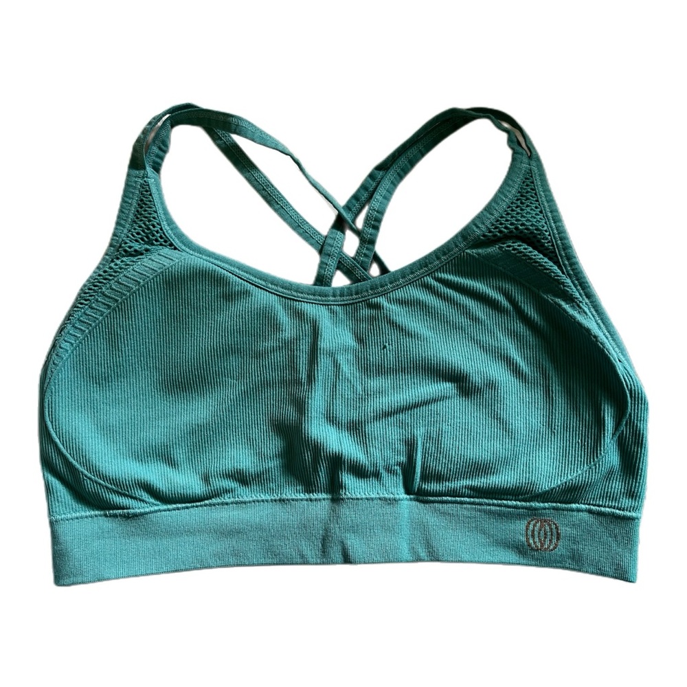 Turquoise sports bra